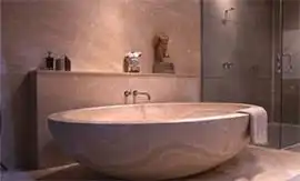 установка ванны